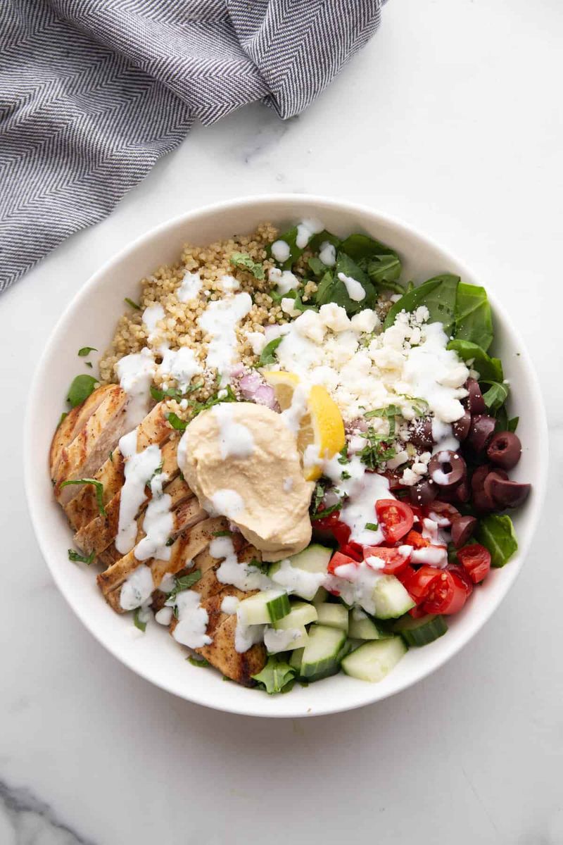 Greek Chicken with Quinoa and Tzatziki