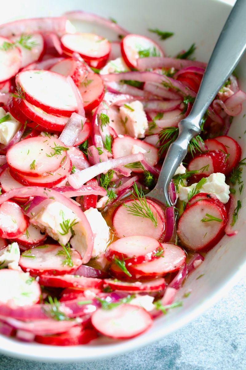 Sliced Radishes