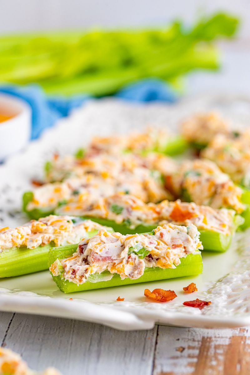Celery Sticks with Pimento Cheese