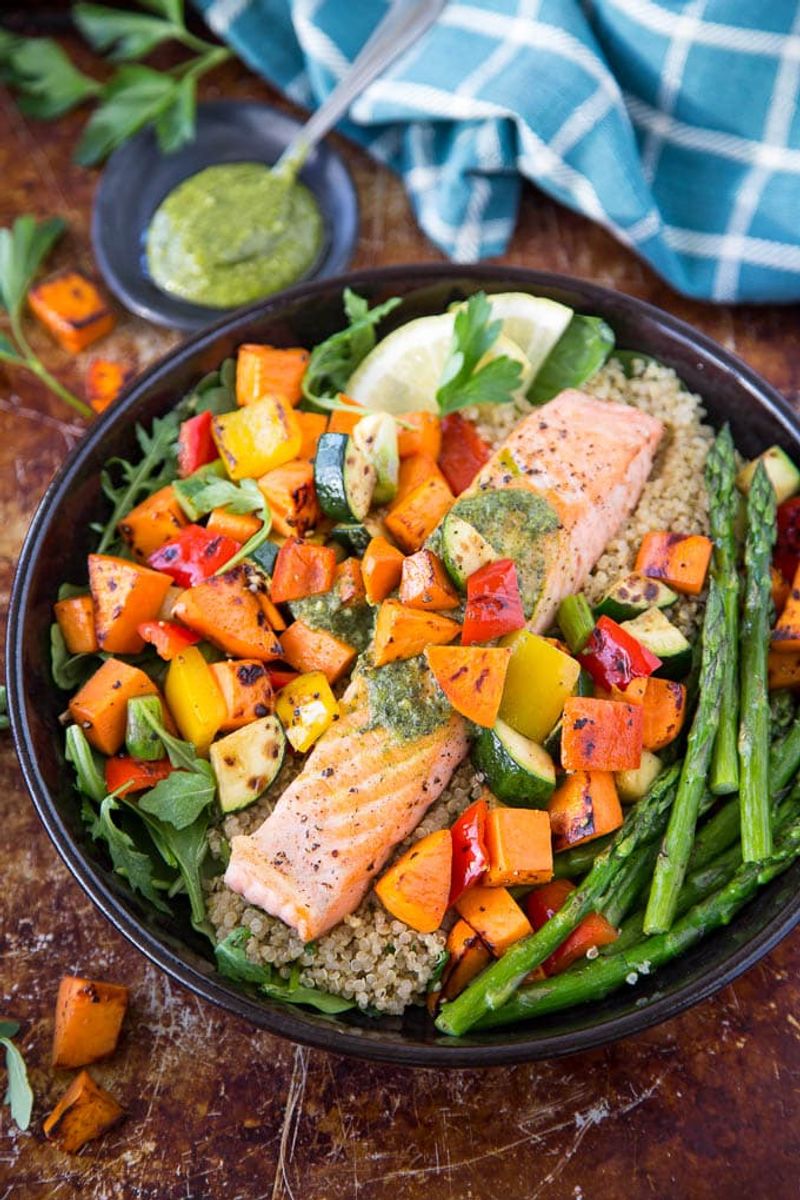 Grilled Salmon Bowl