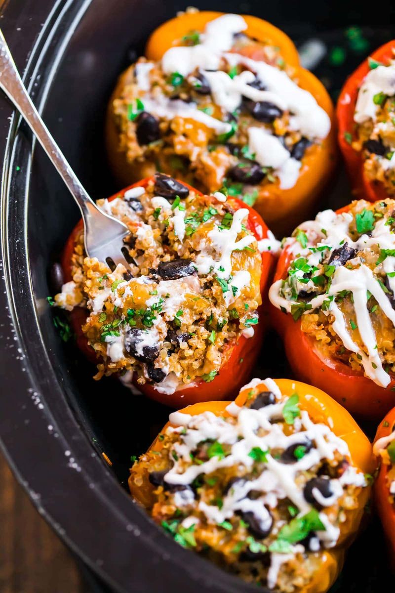 Crock Pot Stuffed Peppers