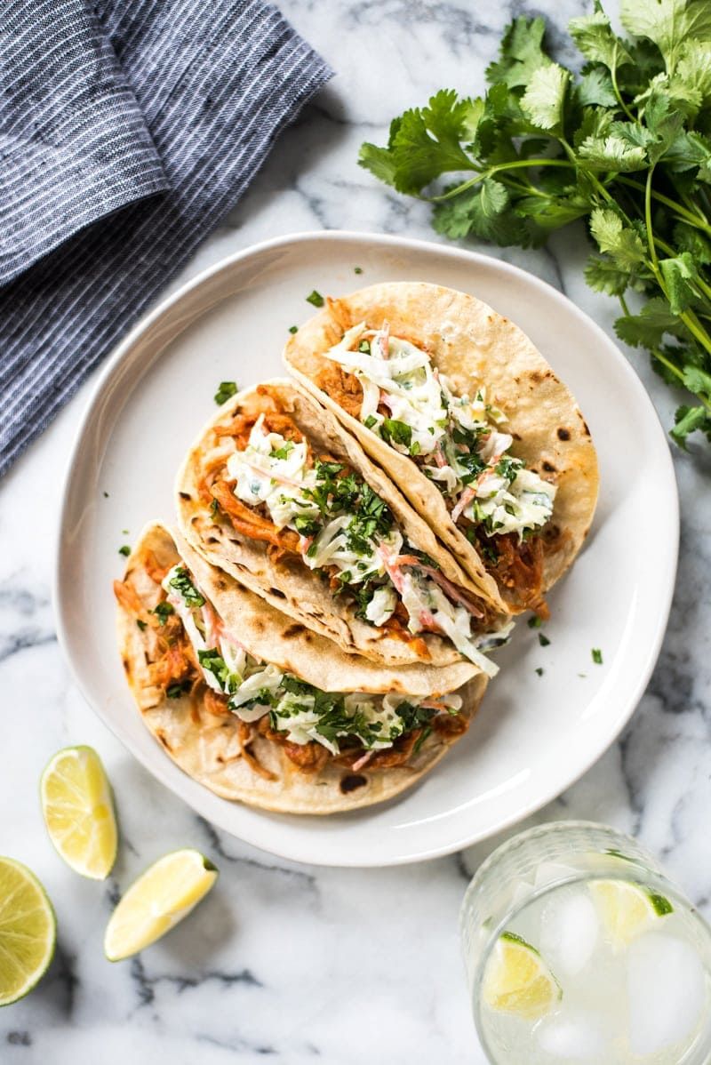 Slow Cooker Pulled Pork Tacos