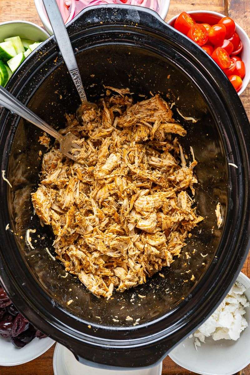 Slow Cooker Chicken Shawarma