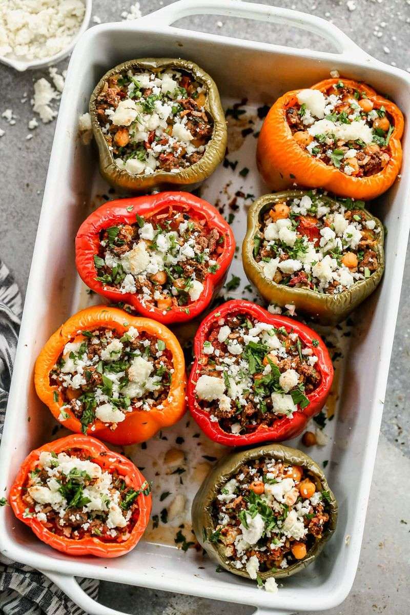 Greek-Inspired Stuffed Peppers