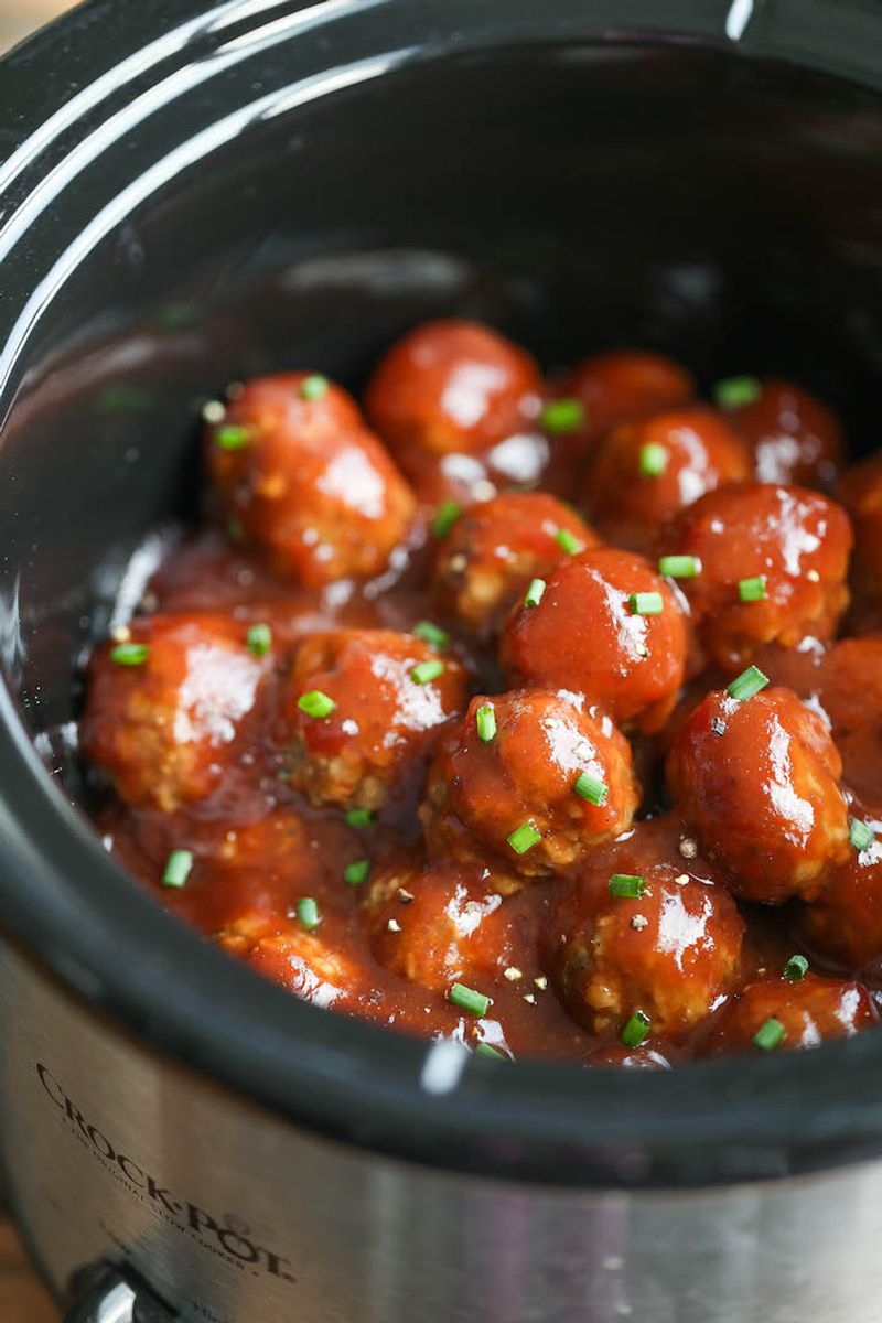 Slow Cooker Cocktail Meatballs
