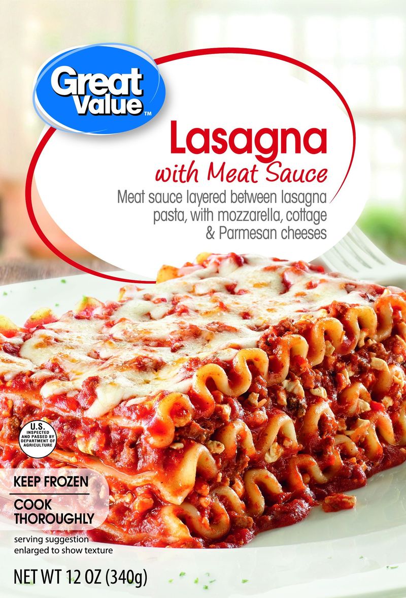 Great Value Lasagna with Meat Sauce