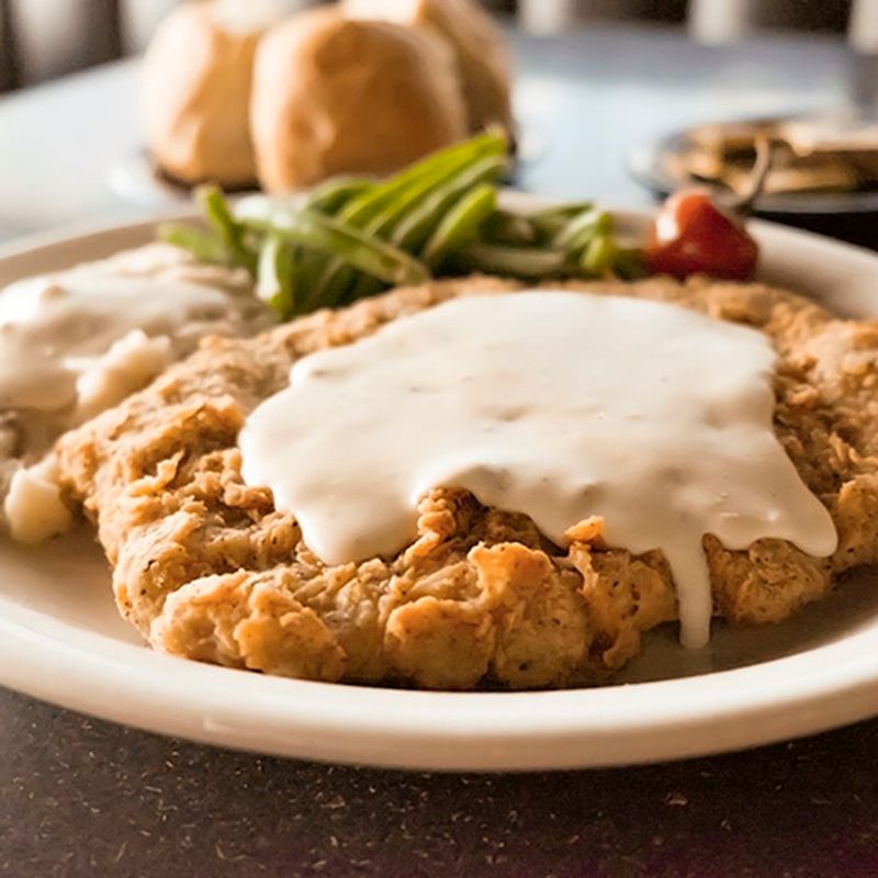 Chicken-Fried Steak with Cream Gravy