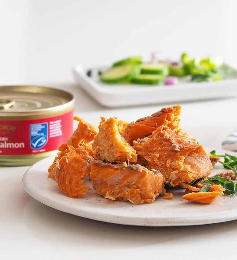 Canned Salmon (With Bones & Skin)