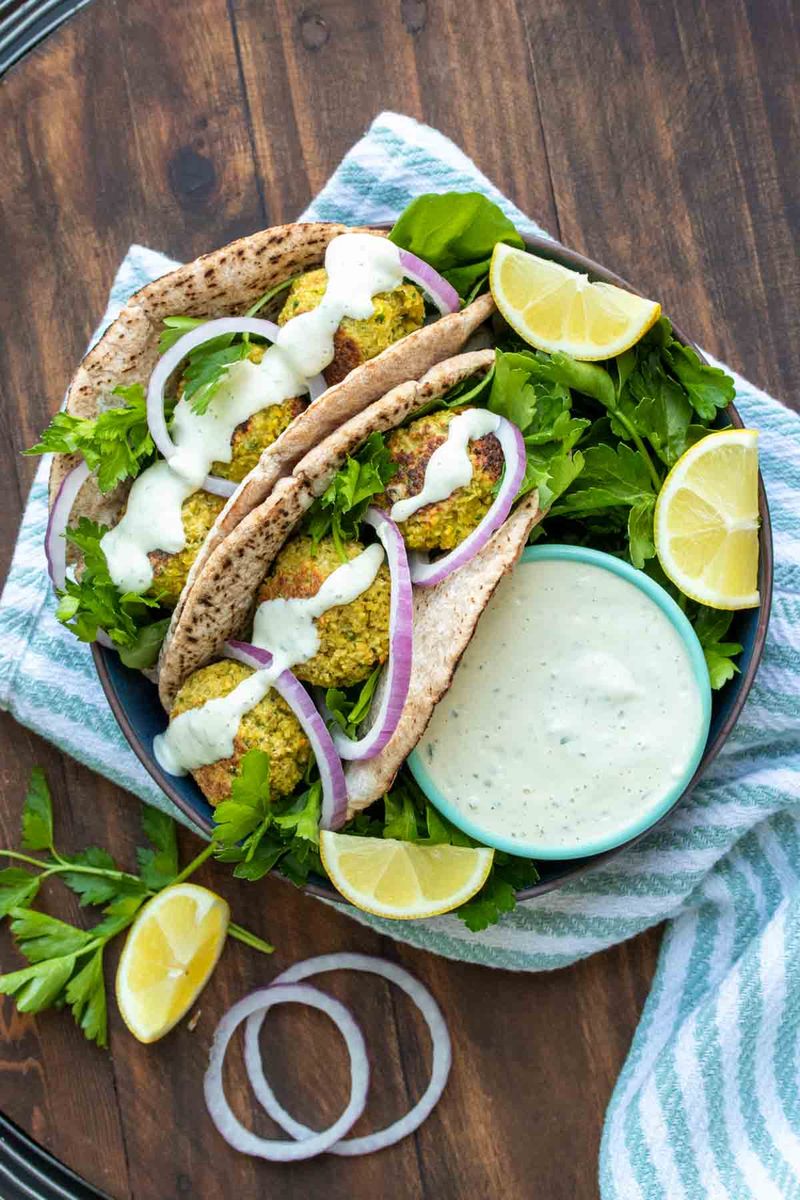 Falafel with Tzatziki or Tahini