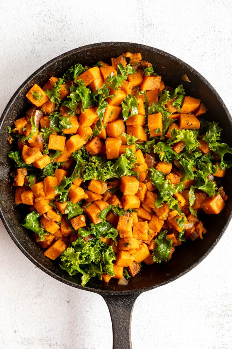 Sweet Potato and Kale Hash