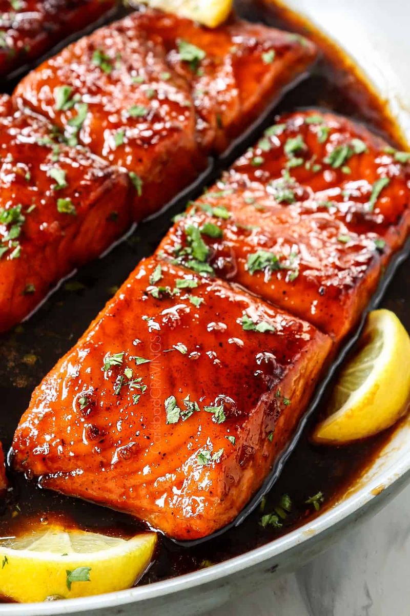 Honey Garlic Glazed Salmon