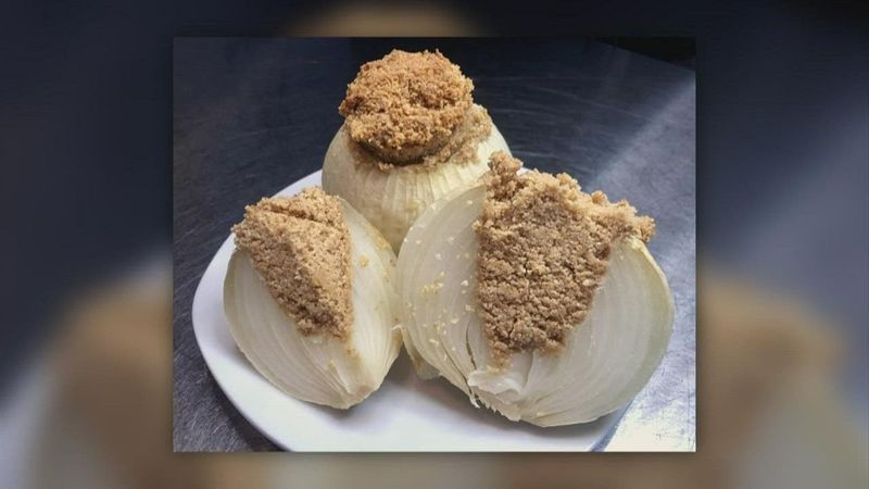 Peanut Butter-Stuffed Onions