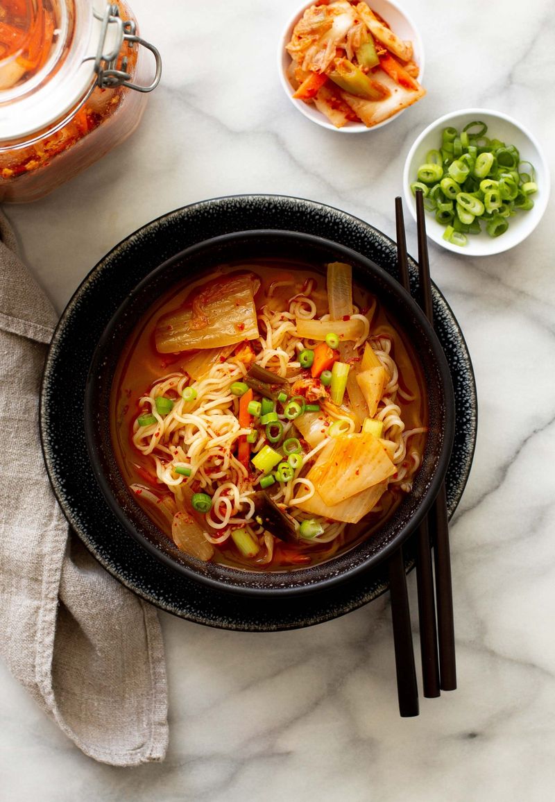 Korean-Inspired Kimchi Noodle Soup