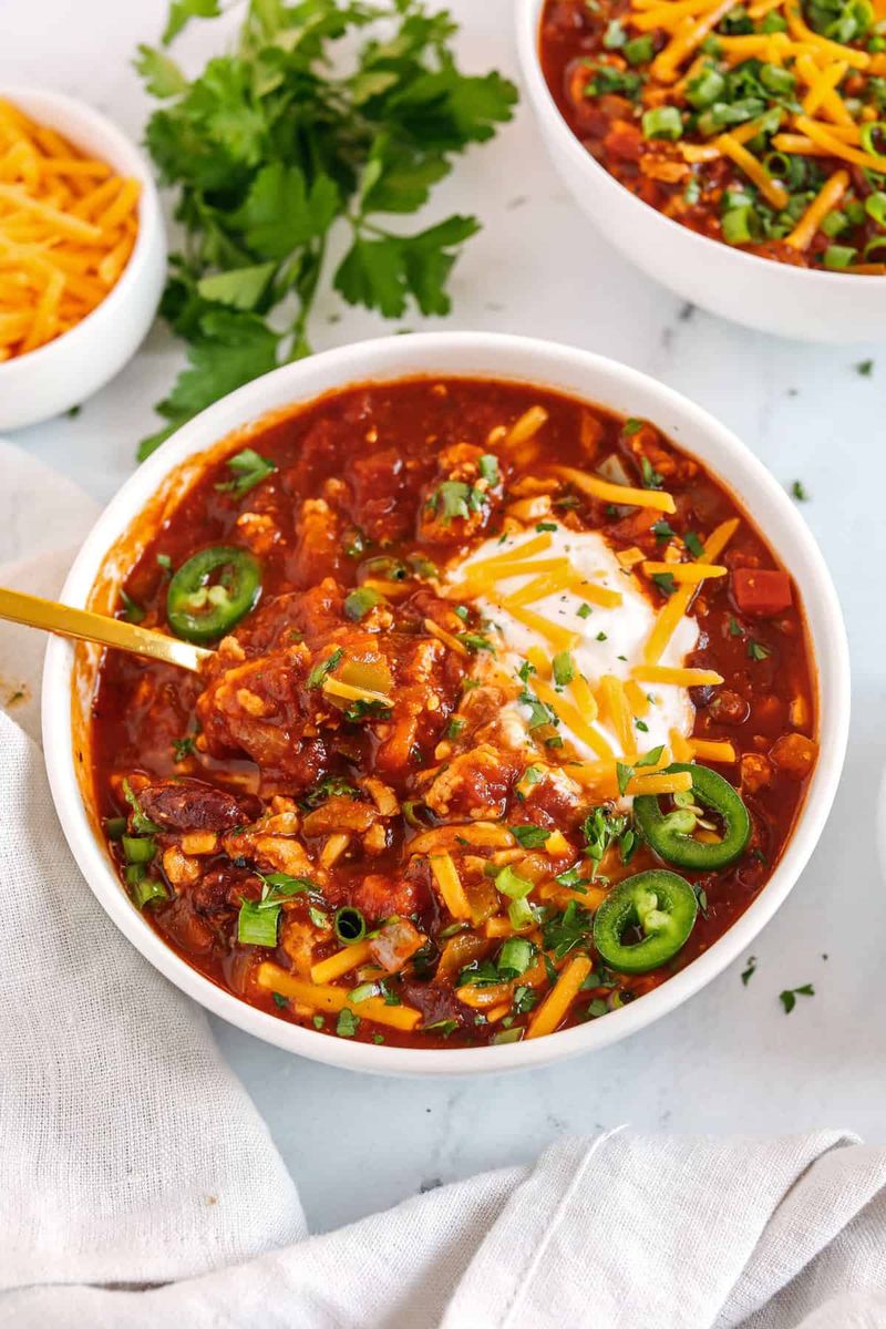 Veggie-Packed Turkey Chili