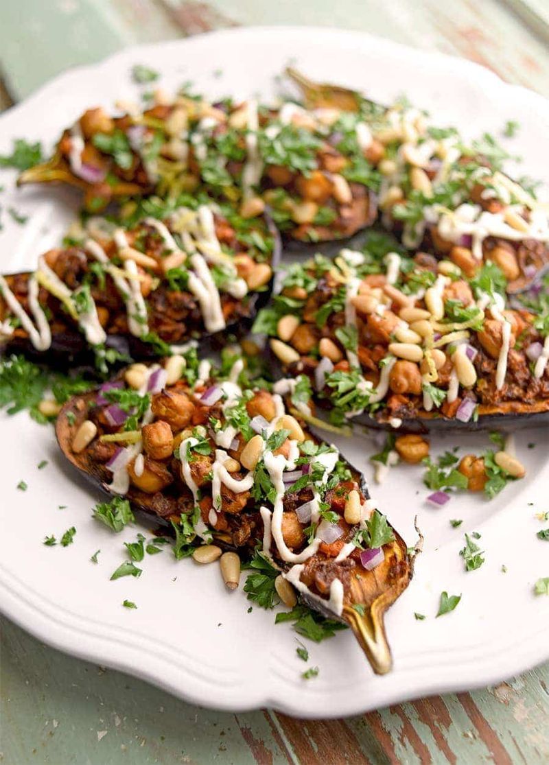 Roasted Eggplant with Tahini