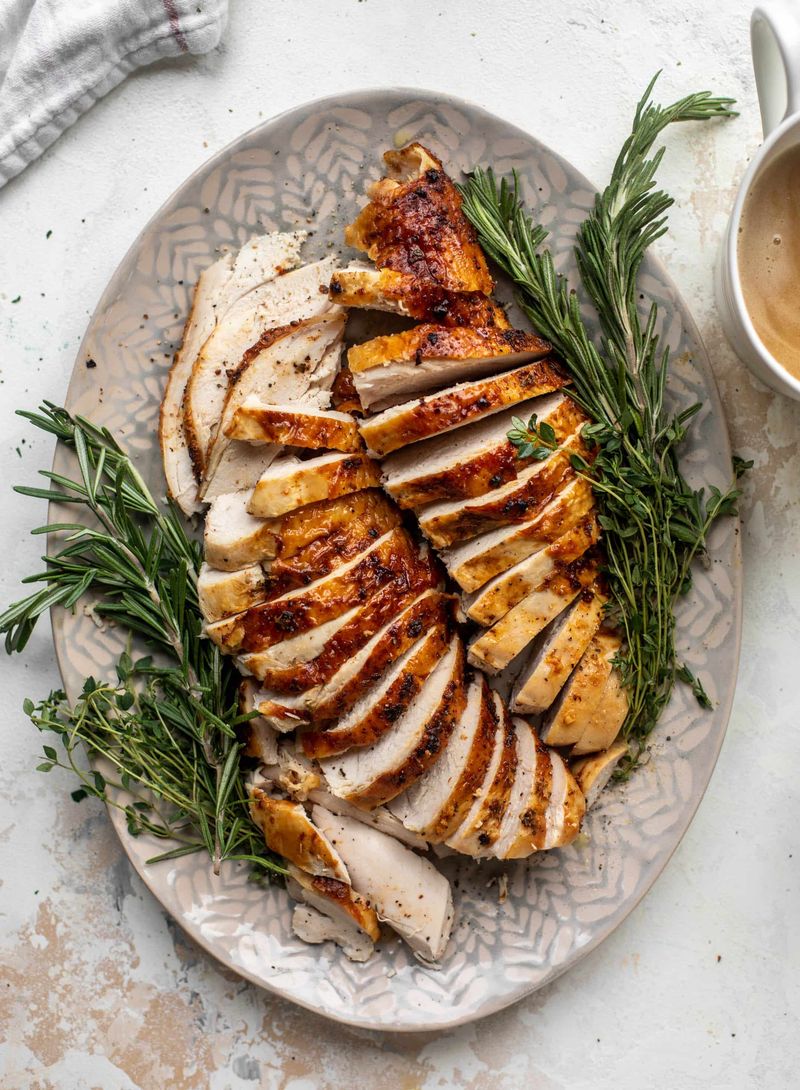Sliced Chicken or Turkey Breast (Roasted at Home)