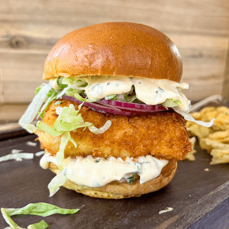 Crispy Fish Sandwich with Tartar Sauce