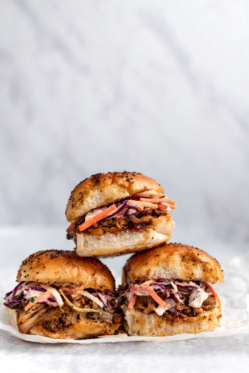 Pulled Pork or BBQ Chicken Sliders