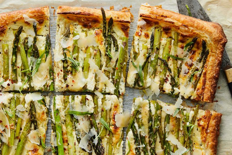 Asparagus and Goat Cheese Tart