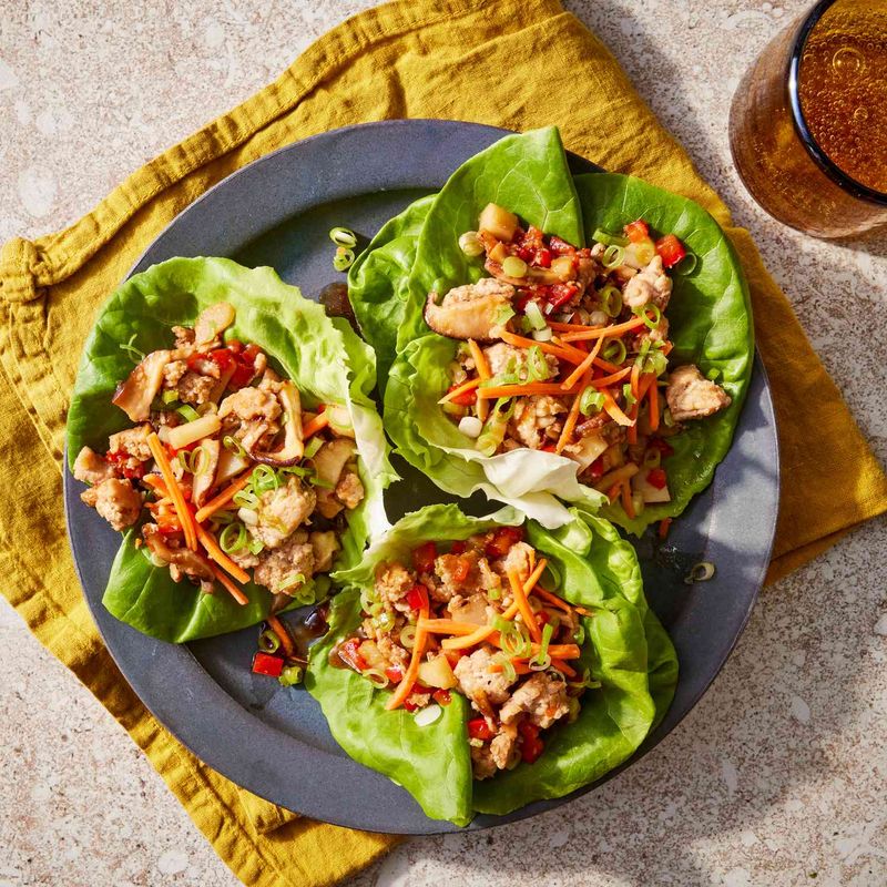 Chicken and Vegetable Lettuce Wraps