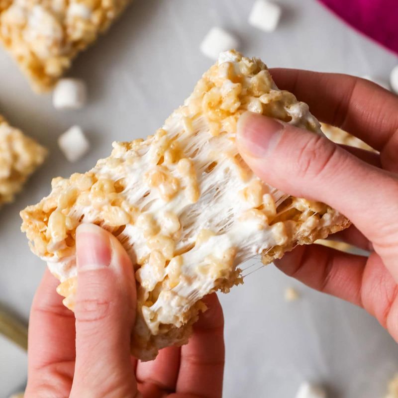 Rice Krispies Treats without Enough Marshmallow