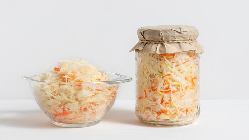 Sauerkraut in a Can or Jar (Unrefrigerated)