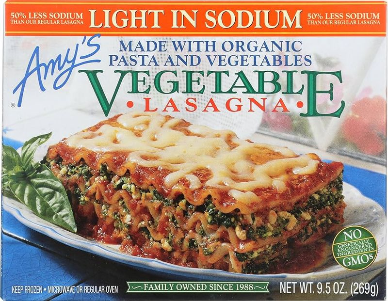 Amy’s Light in Sodium Vegetable Lasagna