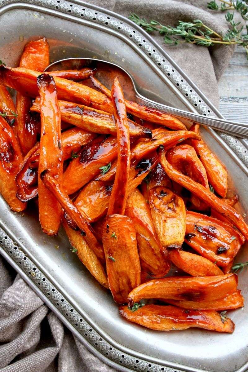 Roasted Carrots with Honey and Thyme