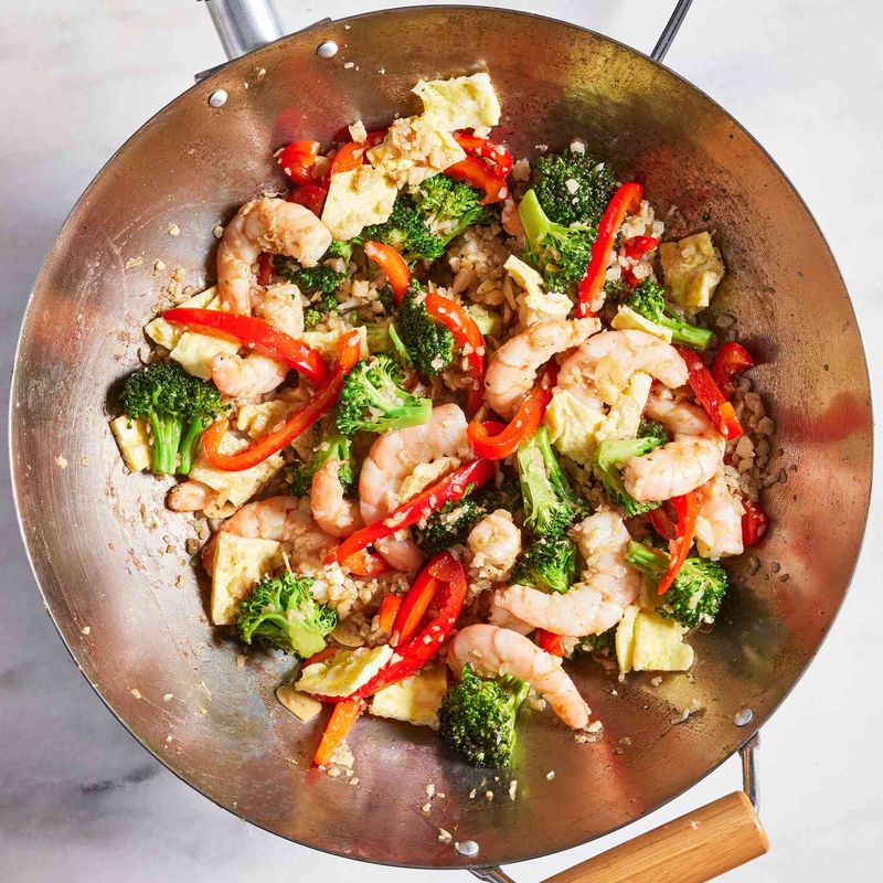 Cauliflower Fried Rice with Shrimp