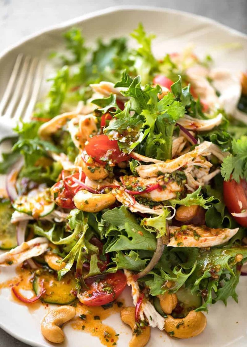 Thai Chicken Salad with Lime and Mint