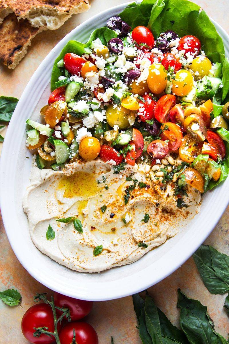 Hummus Veggie Platter
