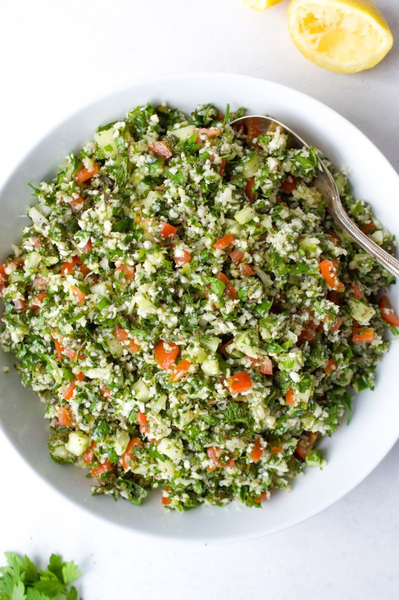 Roasted Cauliflower Tabbouleh