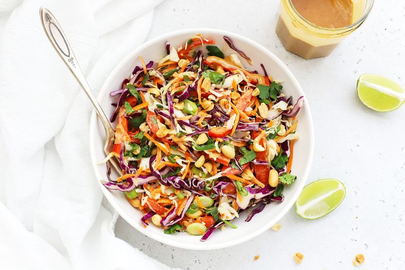 Thai-Inspired Peanut Slaw