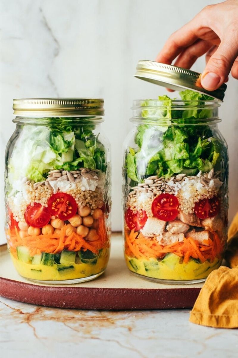 Mason Jar Salad with Tuna