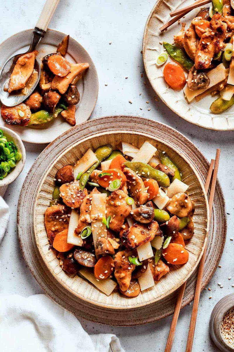 Moo Goo Gai Pan (at some takeout spots)