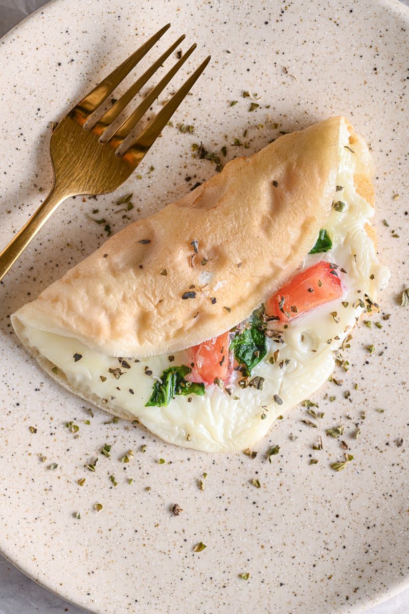 Egg White Omelets Without Fat or Fiber