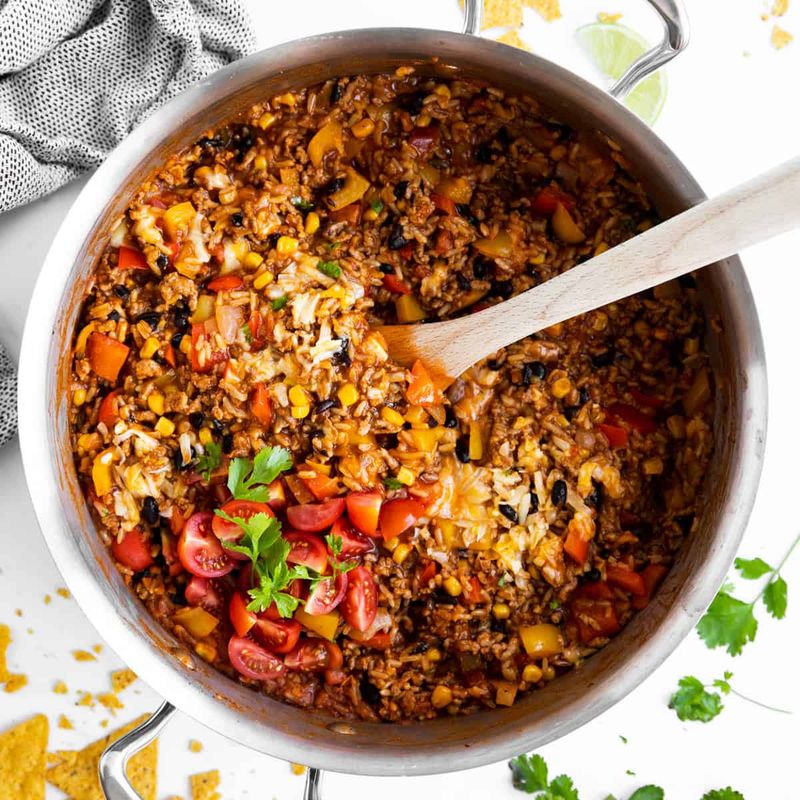 Beef and Rice Skillet