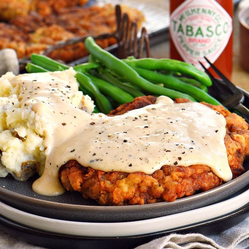 Chicken-Fried Steak with Cream Gravy