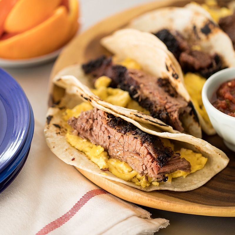 Brisket Breakfast Tacos