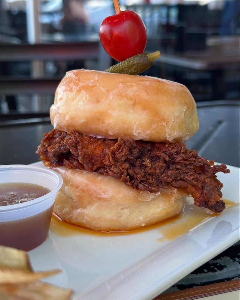 The Donut Fried Chicken Sandwich