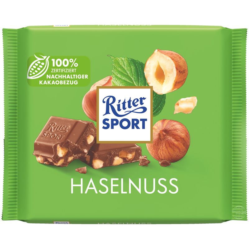 Ritter Sport (Hazelnut or Marzipan)