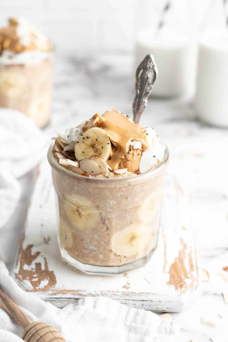 Overnight Oats with Peanut Butter & Banana