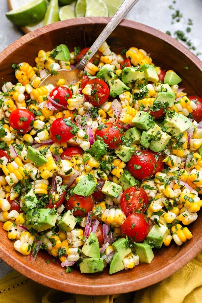 Grilled Corn & Avocado Salad