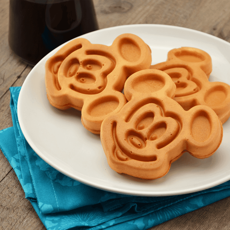 Mickey-Shaped Waffle
