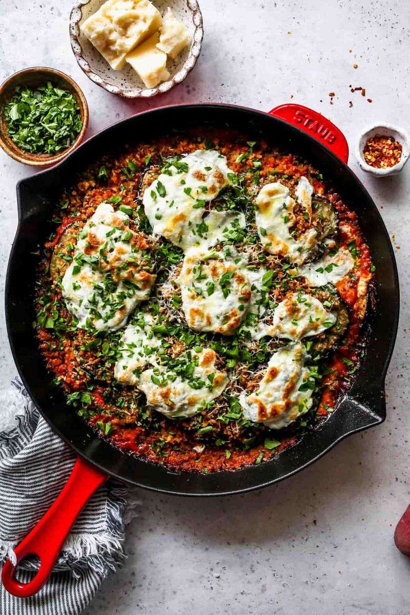 Eggplant Parmesan Skillet