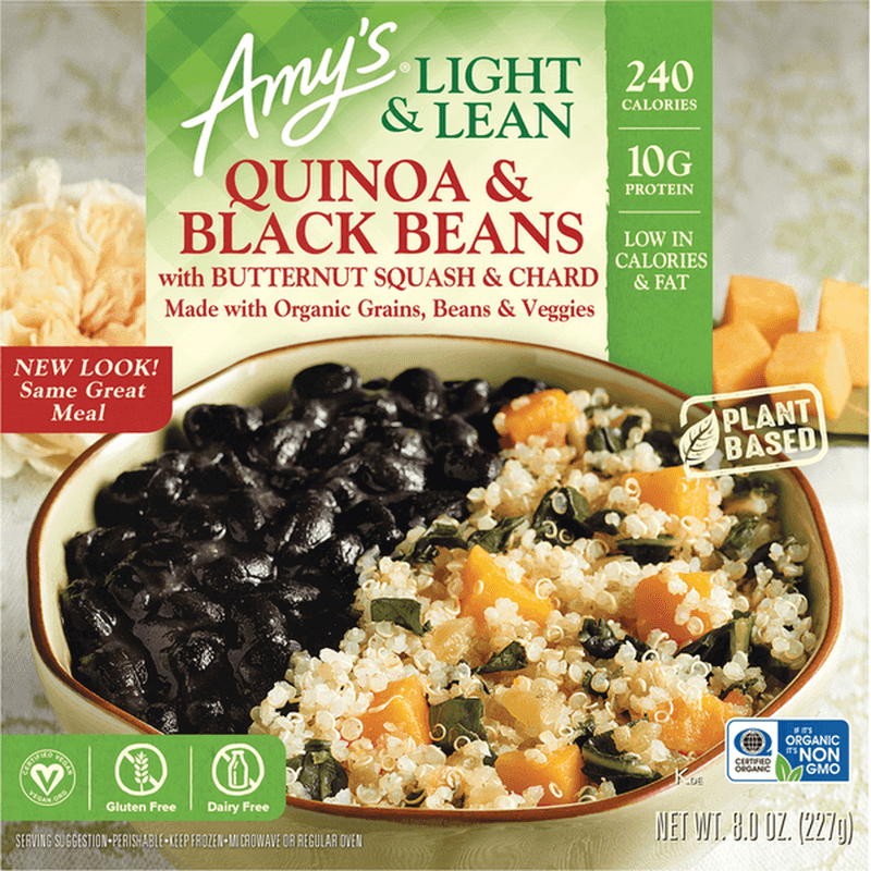 Amy’s Light & Lean Quinoa & Black Beans with Butternut Squash