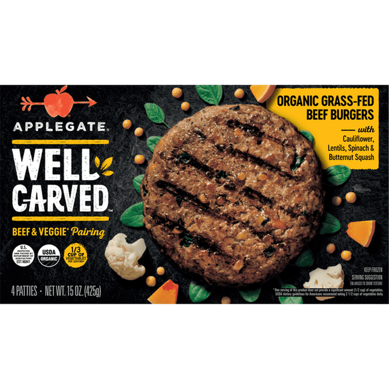 Applegate Organics The Great Organic Beef Burger