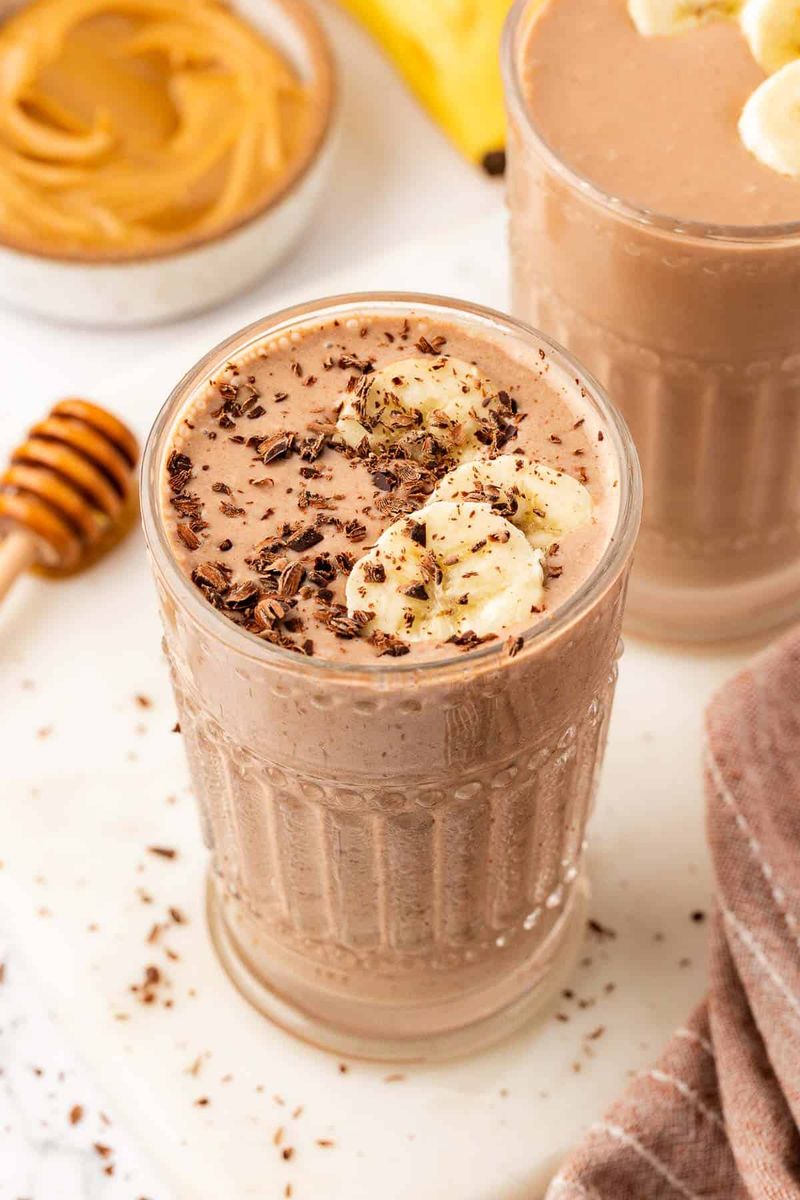 Chocolate Peanut Butter Banana Smoothie