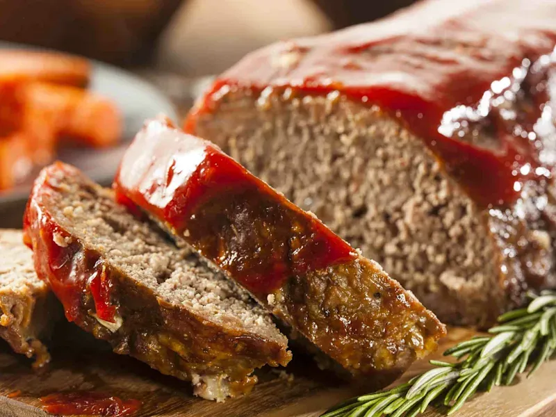 Meatloaf with Ketchup Glaze