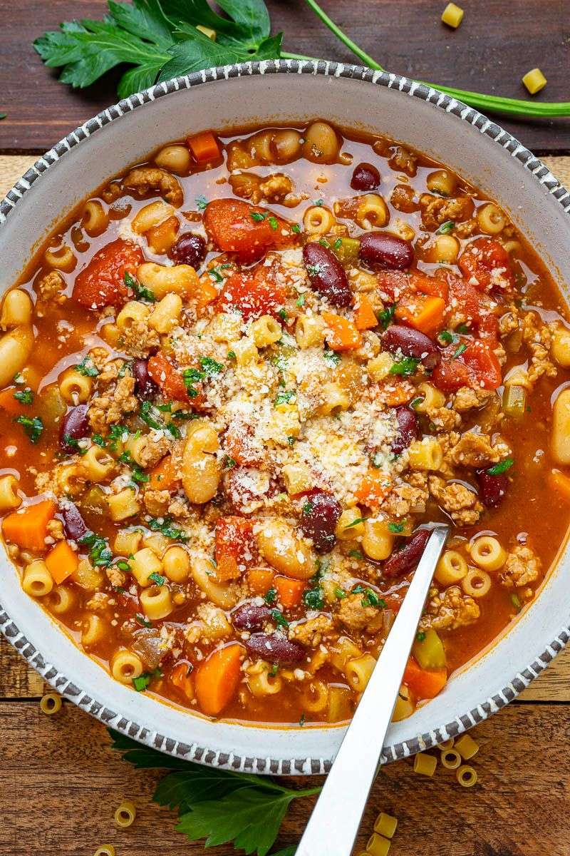 Spaghetti Soup with Beans